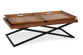 Hanah Home Towly - Mesa de centro Nogal